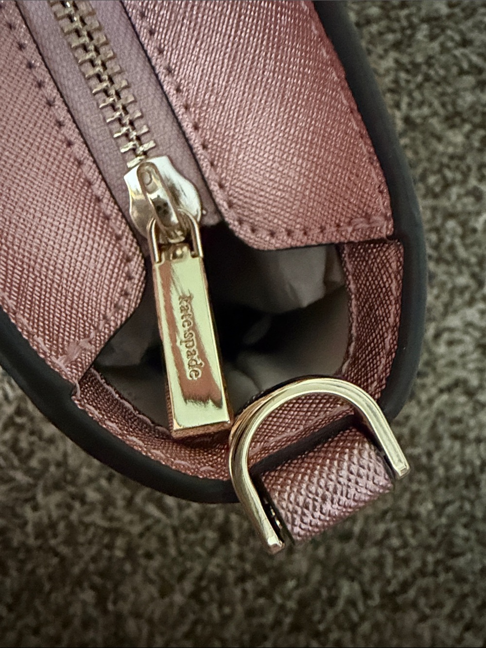 kate spade Medium Glitter Satchel - Mitten Pink - Picture 5 of 9